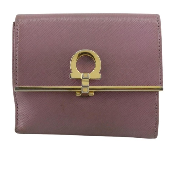 Salvatore Ferragamo Lavender Leather Gancini Wallet - Picture 4 of 6